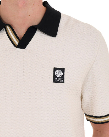 Pretty Green Stratosphere Strickpolo Weiß