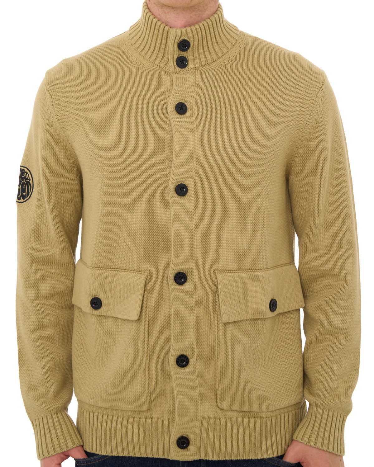Pretty Green Temperance Funnel Neck Knit Camel