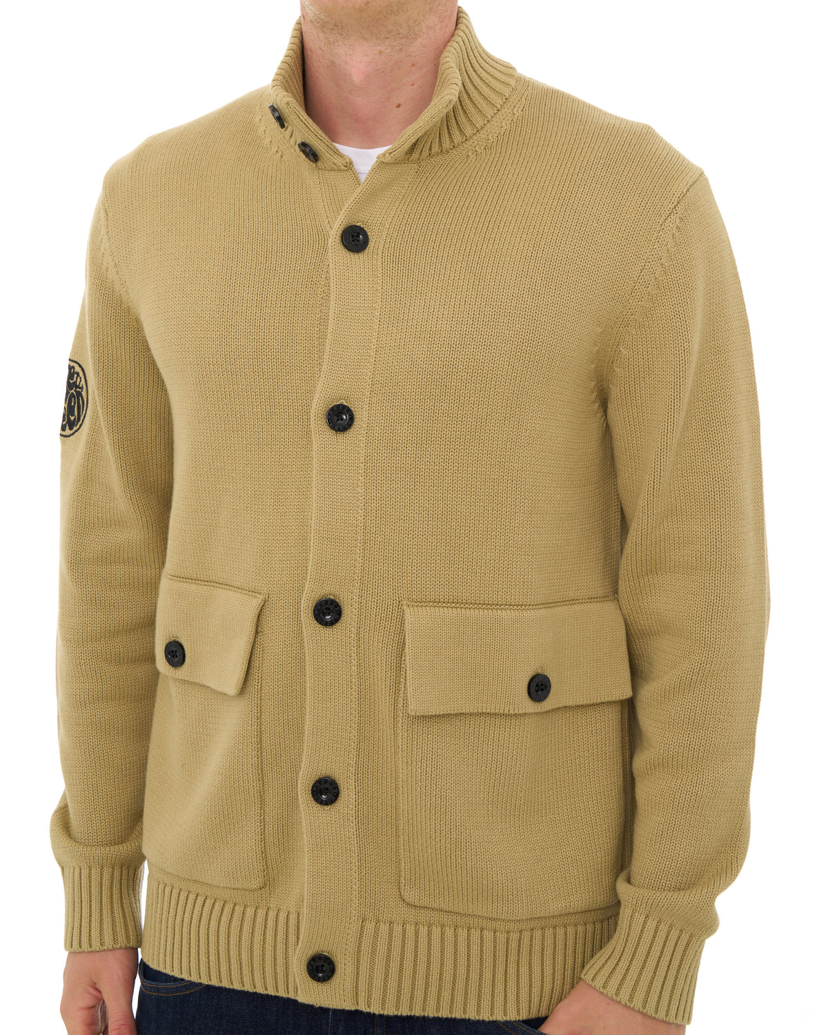Pretty Green Temperance Funnel Neck Knit Camel