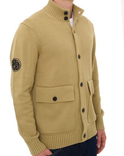Pretty Green Temperance Funnel Neck Knit Camel
