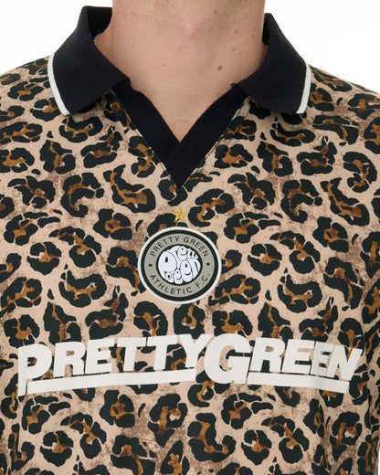 Pretty Green Voltaire Football Top Tan