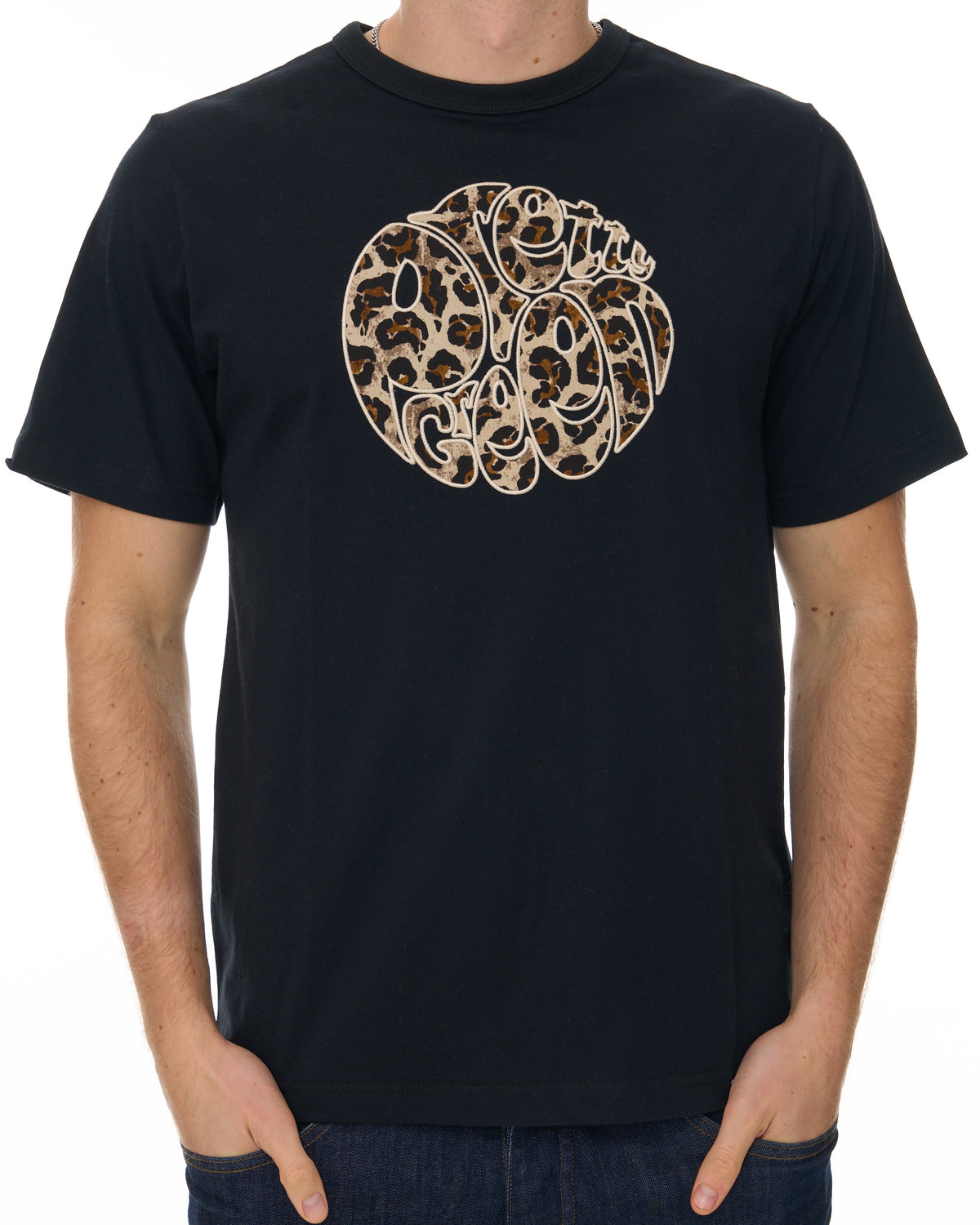 Pretty Green Voltaire Logo T Shirt Black