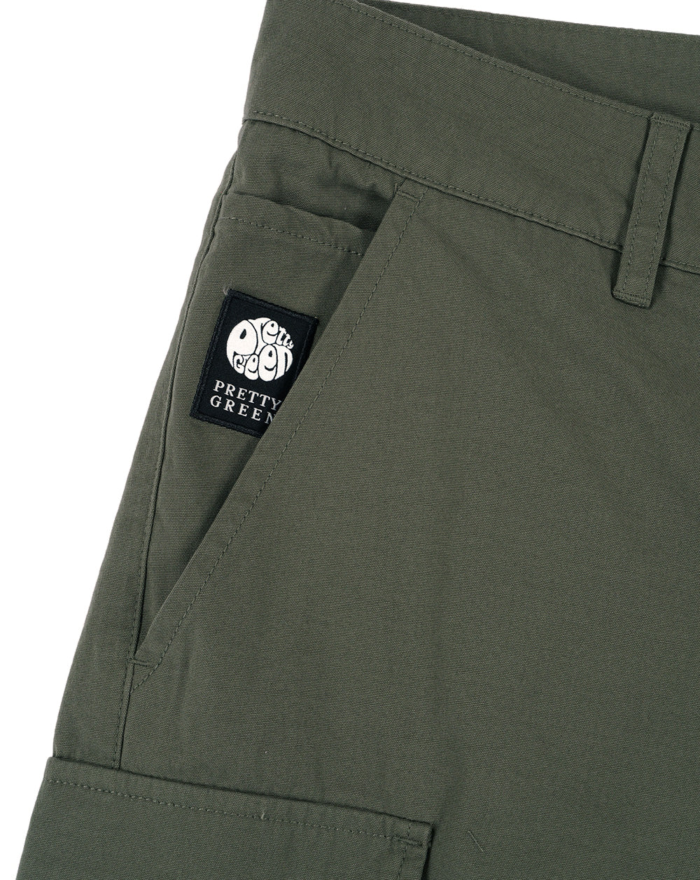 Hübsche grüne Bostall Cargo-Shorts, Dunkelgrün