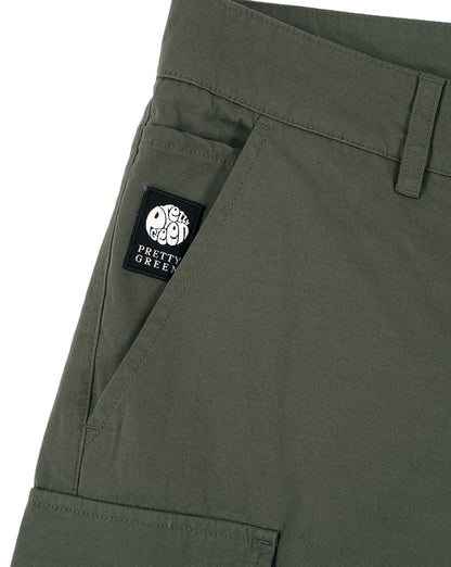 Hübsche grüne Bostall Cargo-Shorts, Dunkelgrün