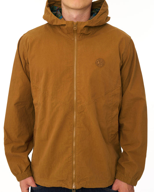 Pretty Green Pretty Green Feltham Hooded Jacket Burnt Orange