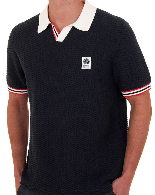 Pretty Green Pretty Green Stratosphere Strickpolo Schwarz