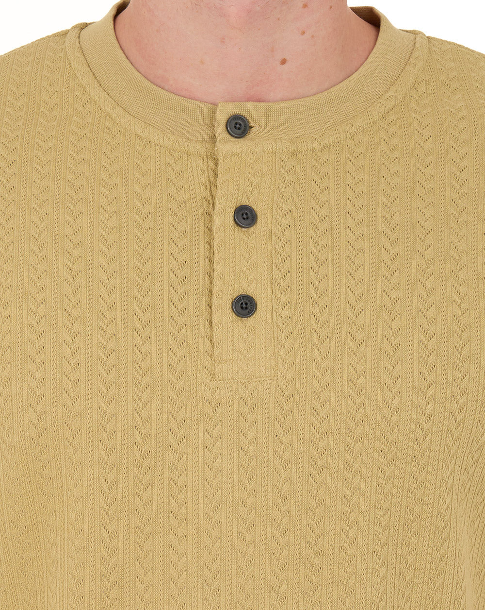Hübsches grünes Zephlyn-Textur-Opa-T-Shirt, taupe
