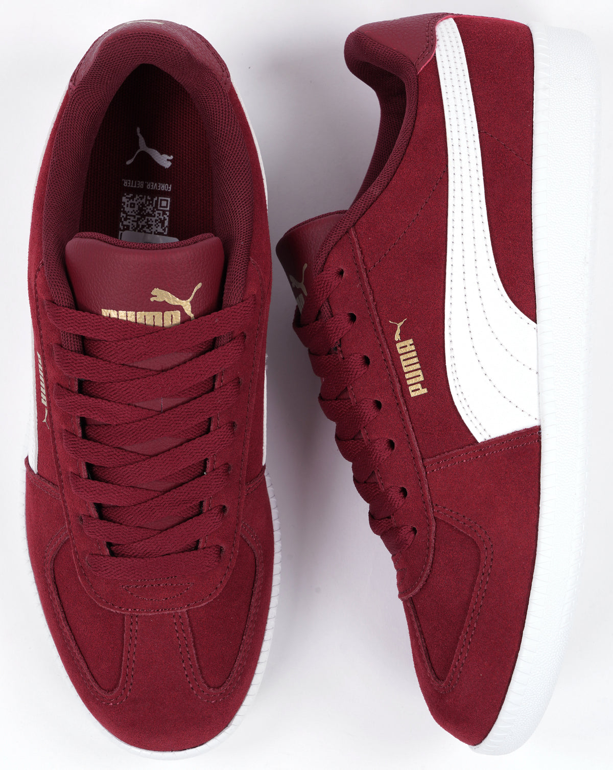 Puma Club Trainers Red/White