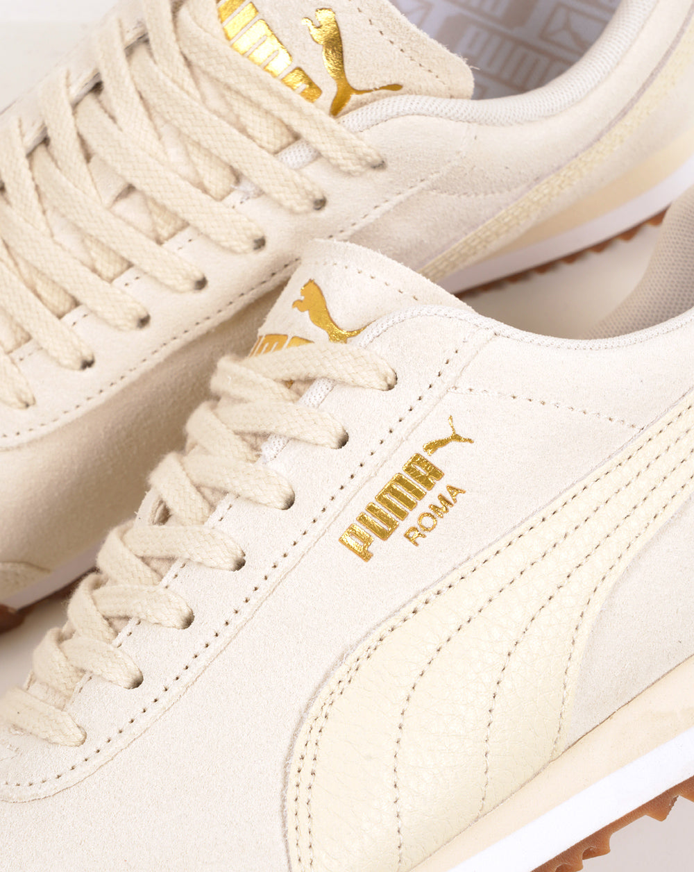 Puma Roma Wildleder-Sneaker Off-White