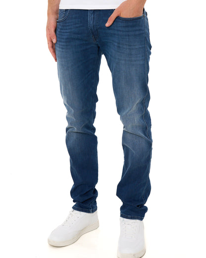 Replay Anbass Hyperflex Slim Fit Jeans Dark Blue