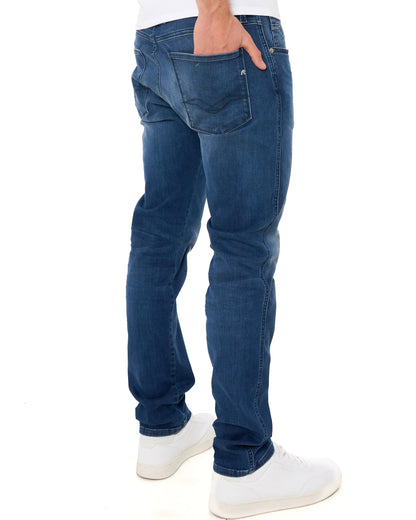 Replay Anbass Hyperflex Slim Fit Jeans Dark Blue