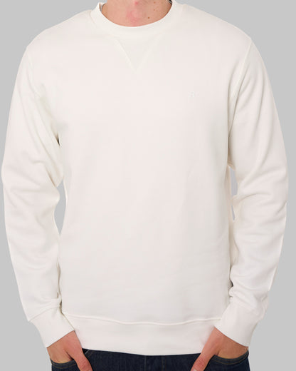 Replay Crew Sweat Natural White
