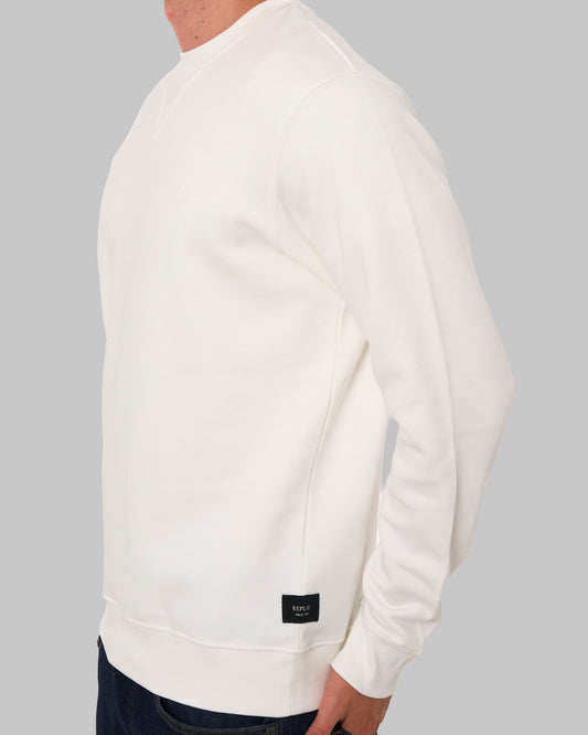Replay Replay Crew Sweat Natural White