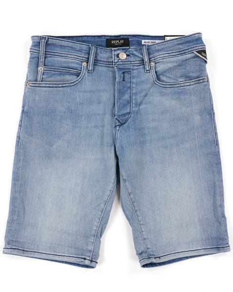 Replay Denim Shorts Light Blue