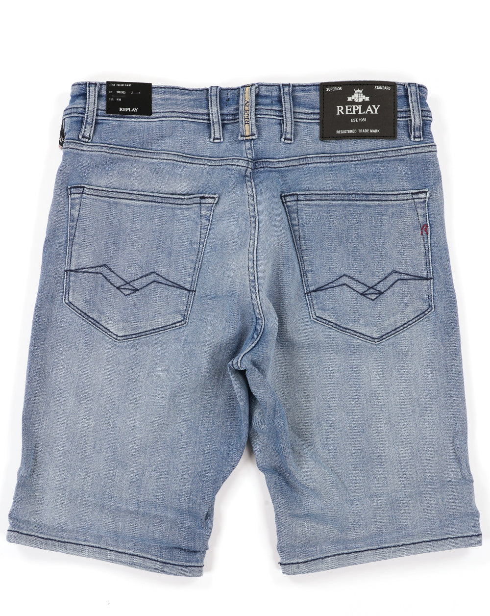 Replay Denim Shorts Light Blue