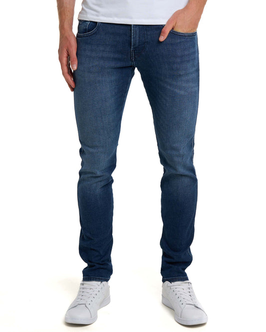 Replay Replay Power Stretch Anbass Slim Fit Jeans Medium Blue