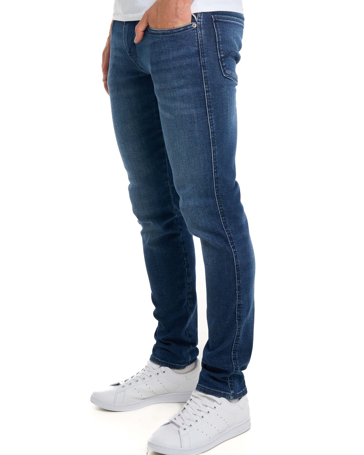 Replay Power Stretch Anbass Slim Fit Jeans Medium Blue