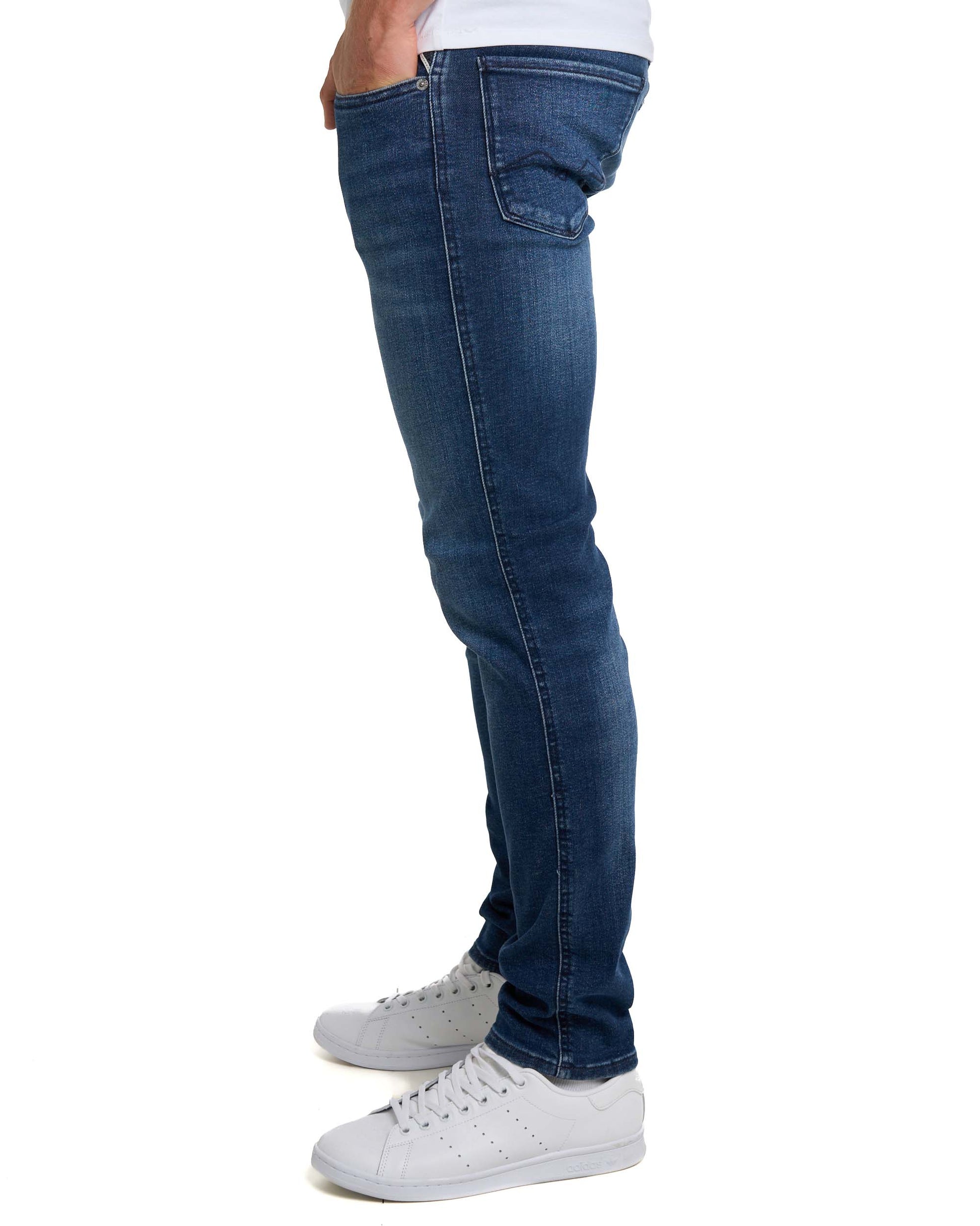 Replay Power Stretch Anbass Slim Fit Jeans Medium Blue