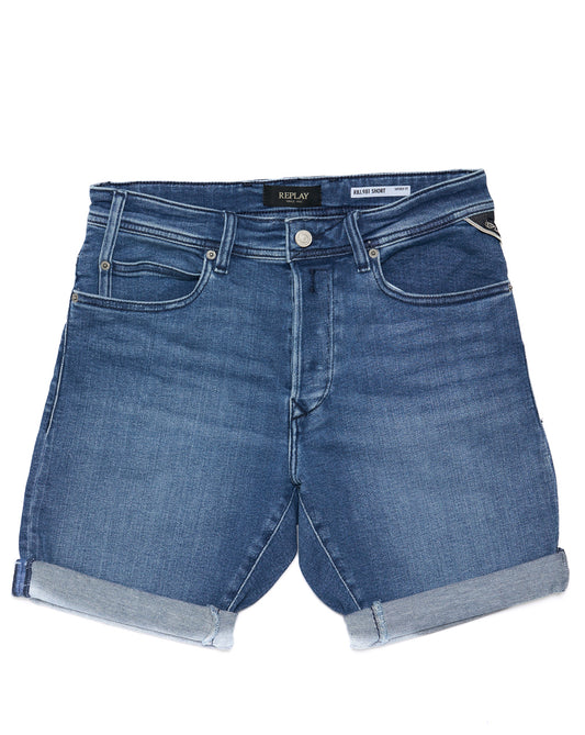Replay Replay Denim-Shorts, mittelblau
