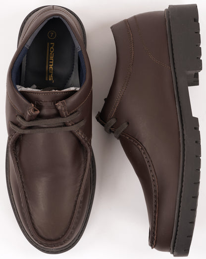 Roamers Apron Leather Shoes Brown