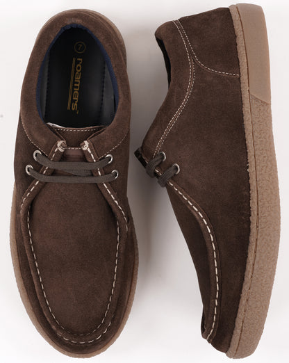 Roamers Apron Suede Shoes Brown