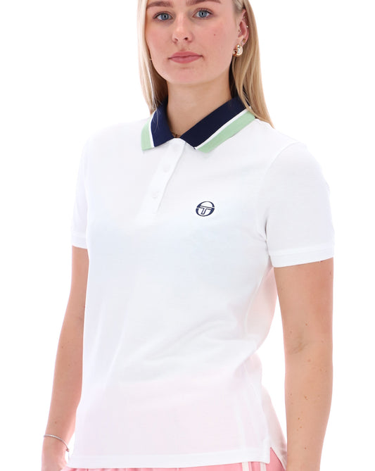 Sergio Tacchini Women Sergio Tacchini Carina Polo White/Navy Blue