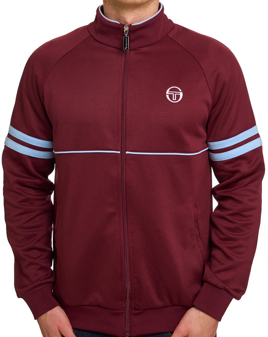 Sergio Tacchini Star Track Top Claret Sky
