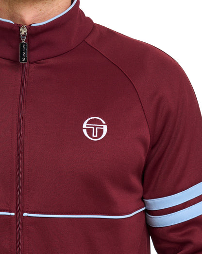 Sergio Tacchini Star Track Top Claret Sky