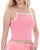 Sergio Tacchini Cropped Cami Top Pink/Gardenia