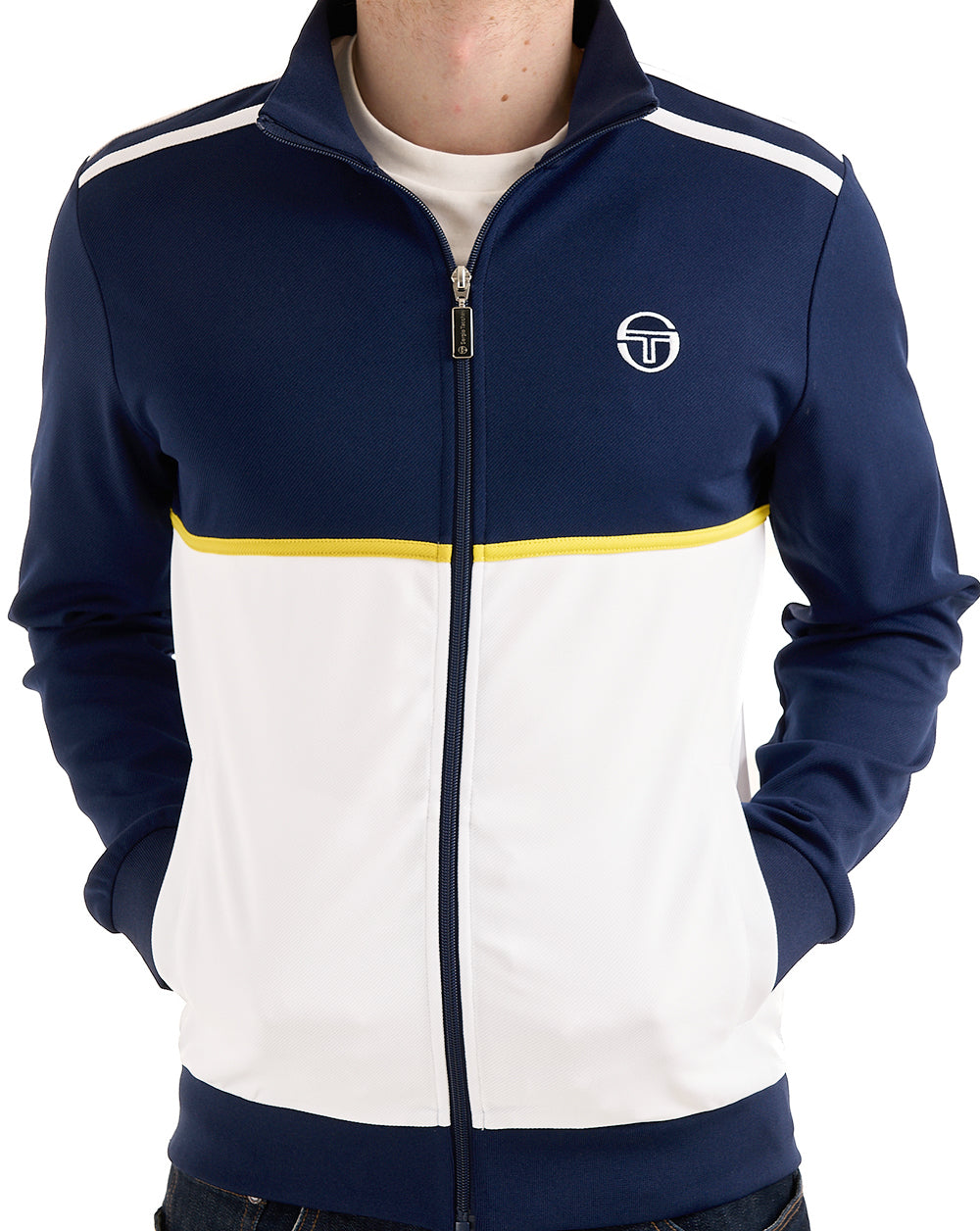 Sergio Tacchini Locchi Track Top Marineblau / Weiß