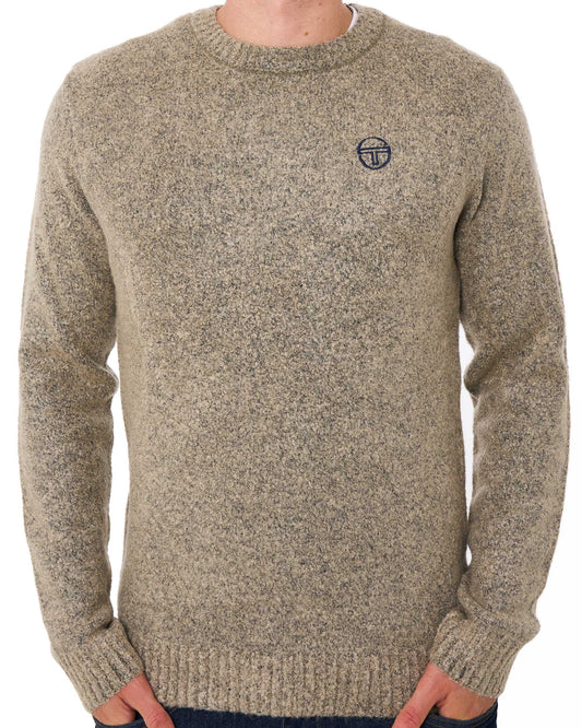 Sergio Tacchini Sergio Tacchini Caputo Boucle Crew Knit Light Sand