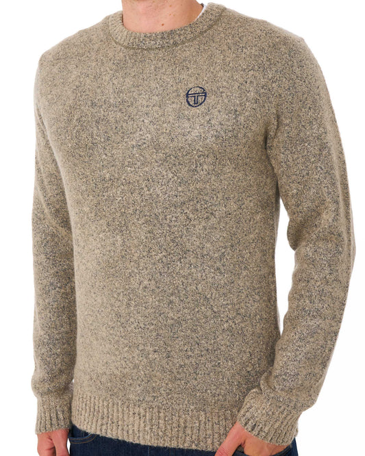 Sergio Tacchini Sergio Tacchini Caputo Boucle Crew Knit Light Sand