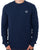 Sergio Tacchini New Berto Jacquard Crew Knit Jumper Navy Blue