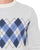 Sergio Tacchini Argyle Crew Knit Jumper Gardenia