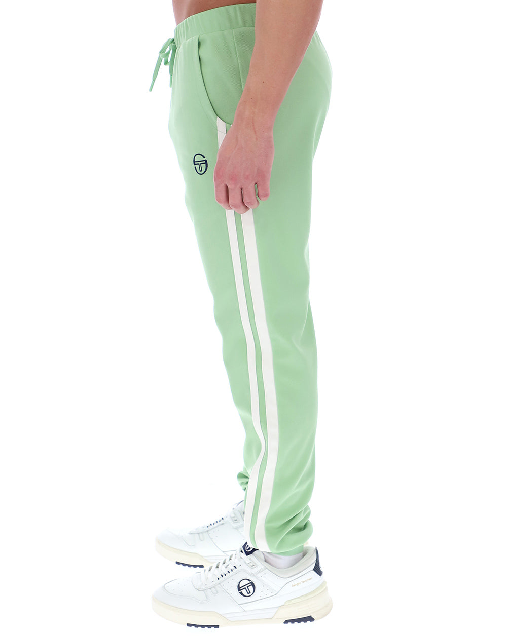 Sergio Tacchini 2-Streifen-Trainingshose Green Gardenia