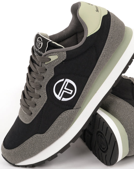 Sergio Tacchini Sergio Tacchini CT100 Mix Trainers Black/Turbulence/Seafoam
