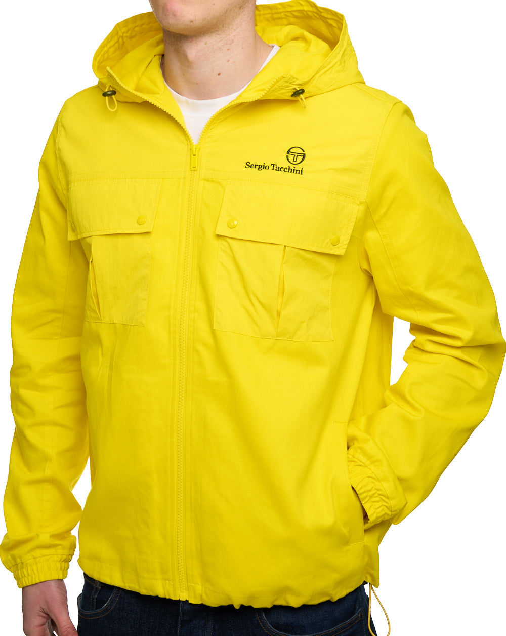 Sergio Tacchini Mixed Fabric Jacket Yellow