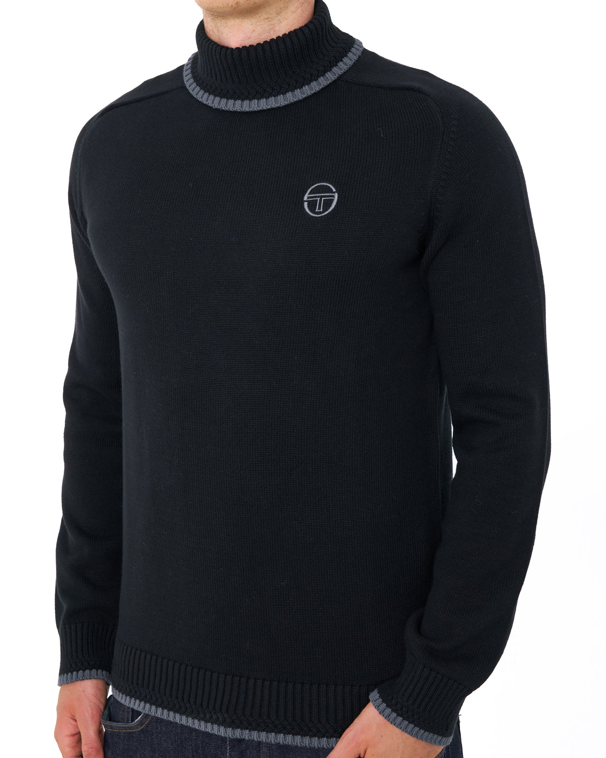 Sergio Tacchini Roll Neck Knit Black