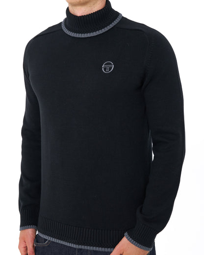 Sergio Tacchini Roll Neck Knit Black