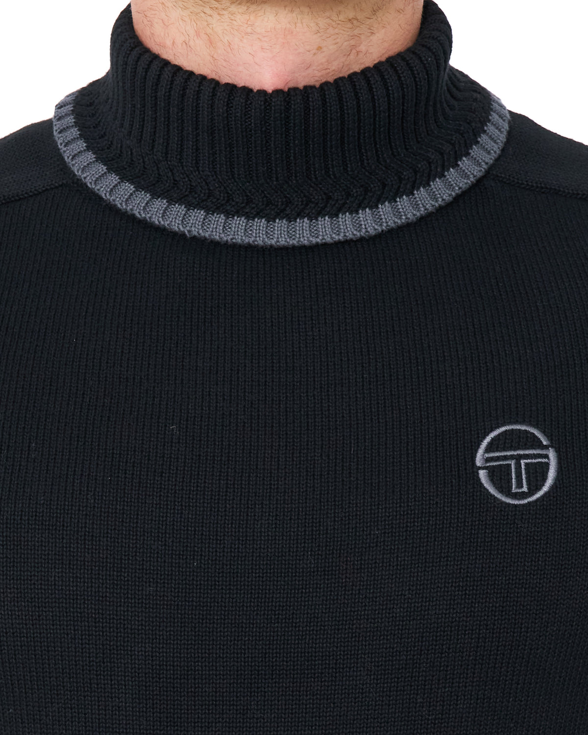 Sergio Tacchini Roll Neck Knit Black