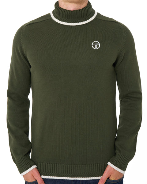 Sergio Tacchini Rollkragenpullover Grün