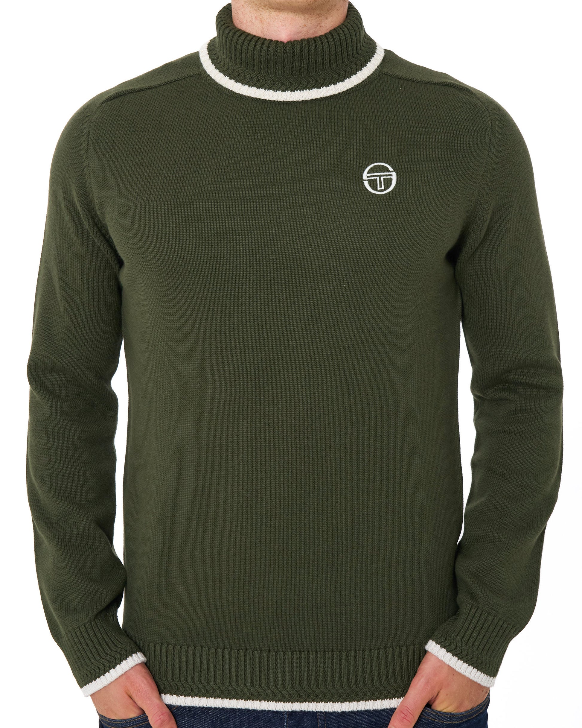 Sergio Tacchini Rollkragenpullover Grün
