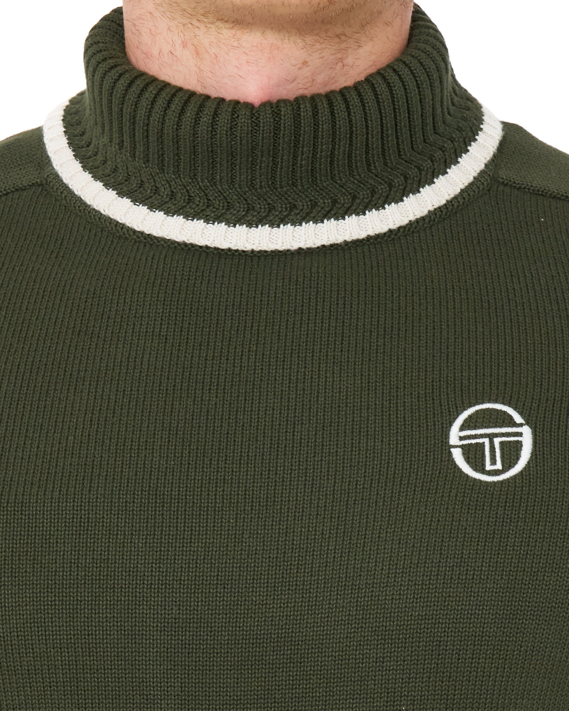 Sergio Tacchini Rollkragenpullover Grün