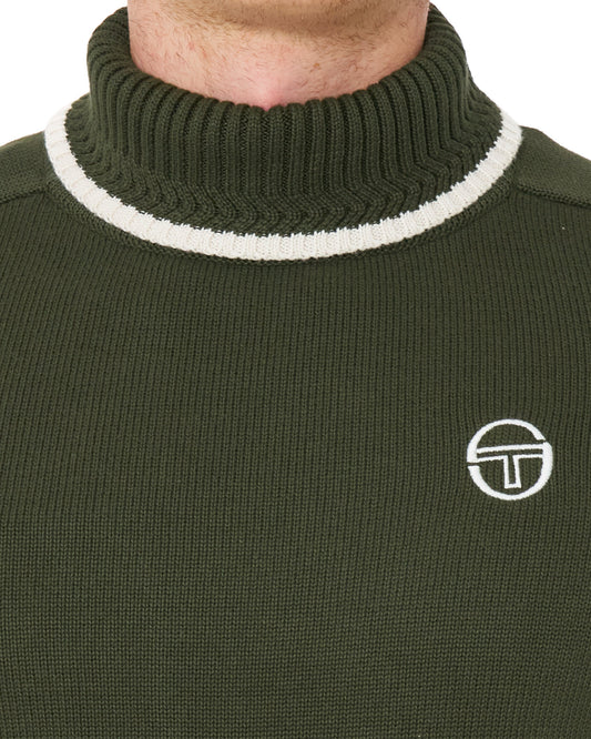 Sergio Tacchini Sergio Tacchini Rollkragenpullover Grün