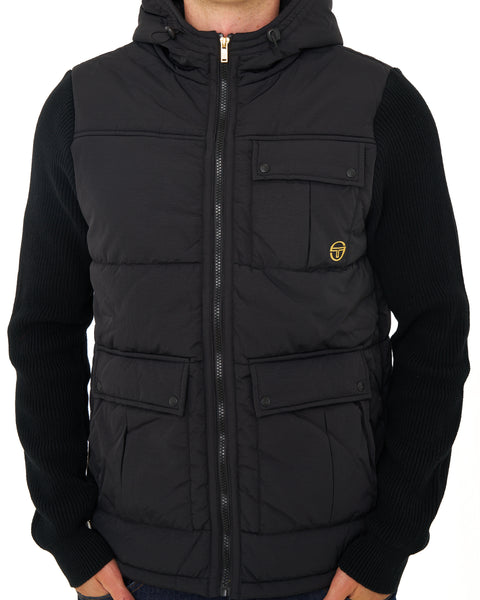 Sergio Tacchini Cassini Hybrid Nylon Jacket Black