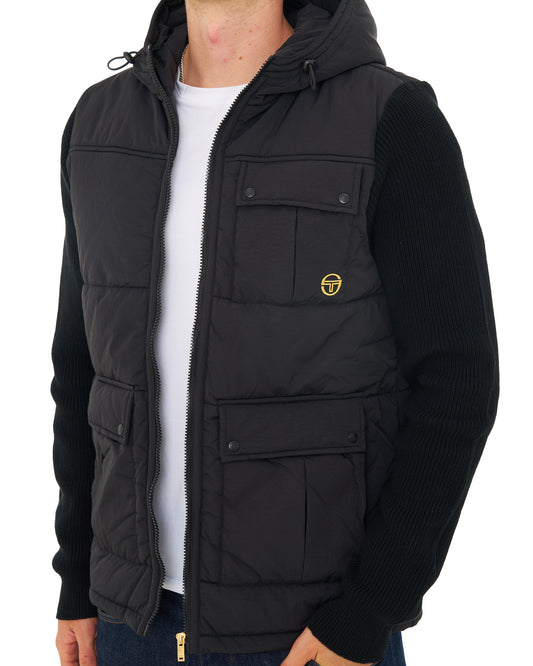 Sergio Tacchini Sergio Tacchini Cassini Hybrid Nylon Jacket Black