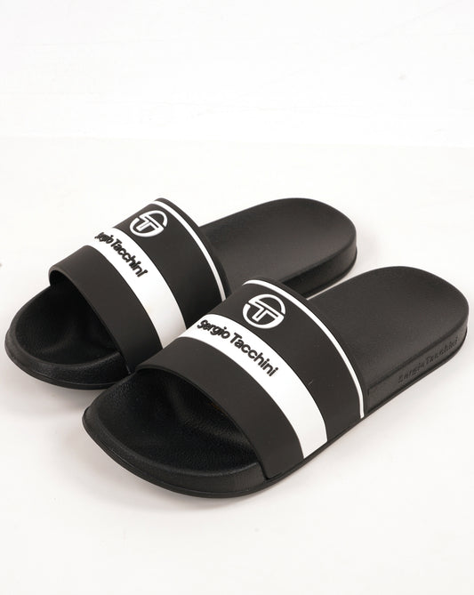 Sergio Tacchini Sergio Tacchini Caspio Pool Sliders Black/White