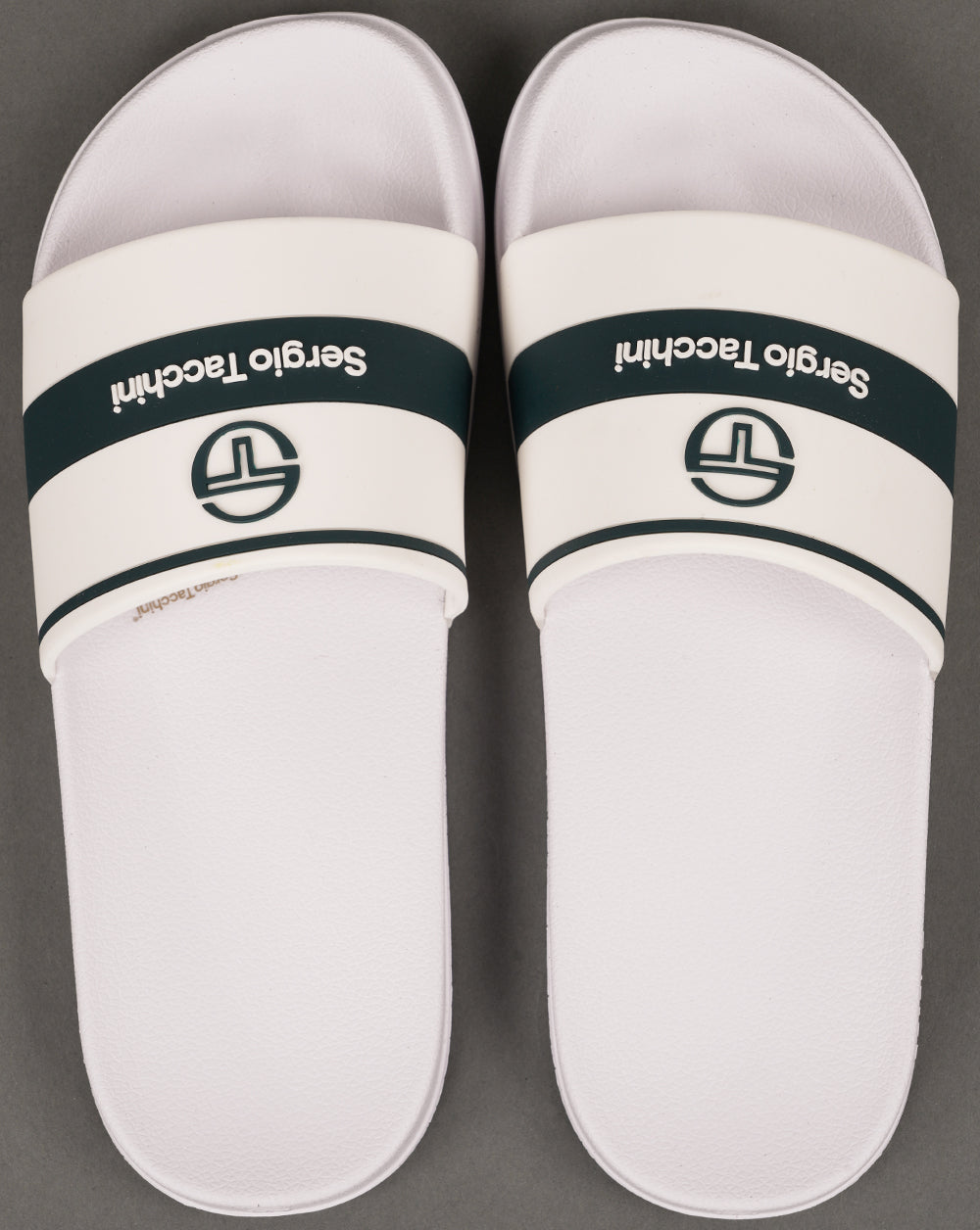 Sergio Tacchini Caspio Pool Sliders White/Blue