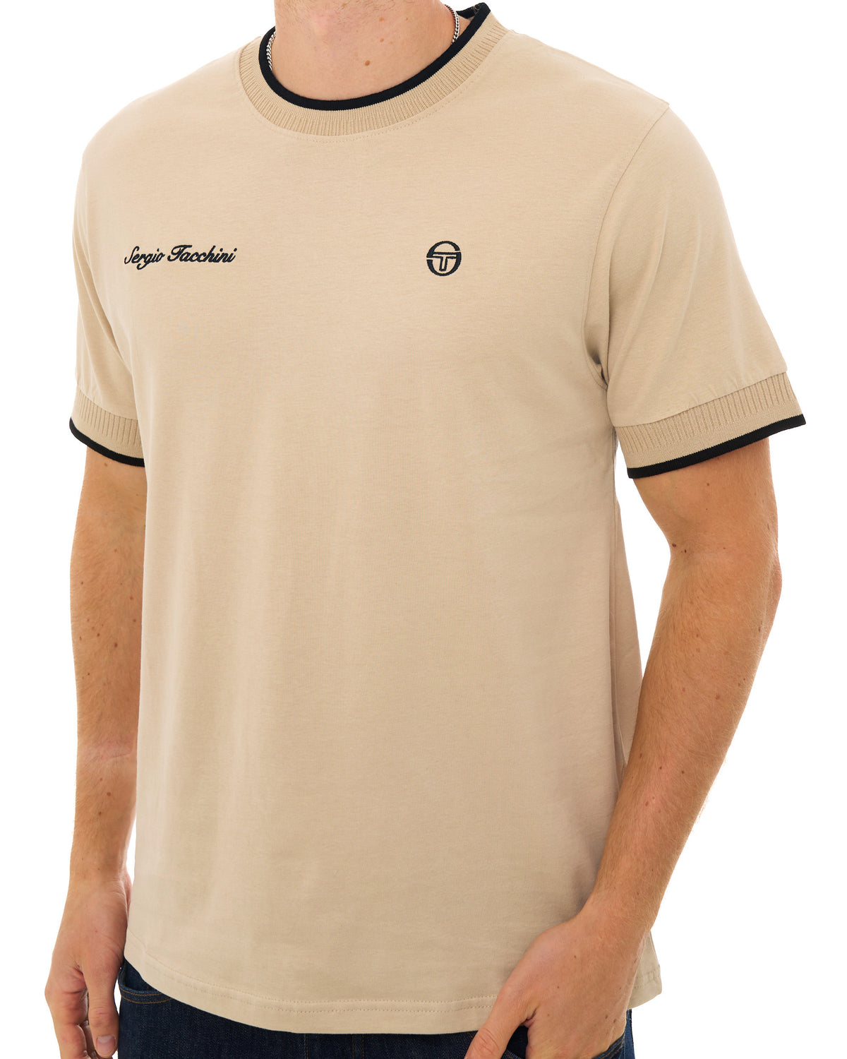 Sergio Tacchini Conte T Shirt Light Sand