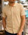 Sergio Tacchini Court Full Button Polo Shirt Sand